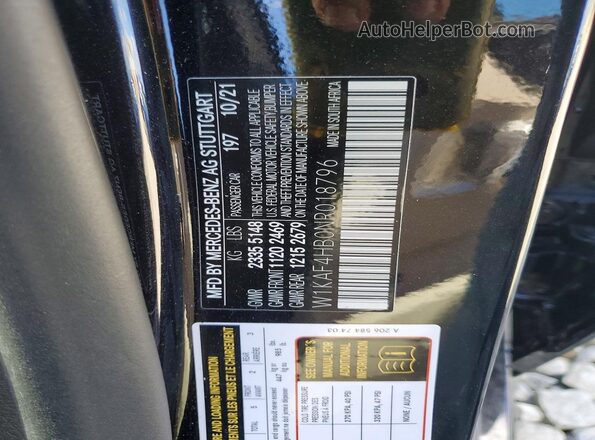 W1KAF4HB0NR018796 2022 MERCEDES-BENZ C Черный Вид подкапотного пространства