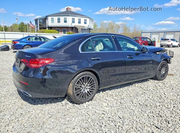 W1KAF4HB0NR018796 2022 MERCEDES-BENZ C Черный Задняя правая четверть