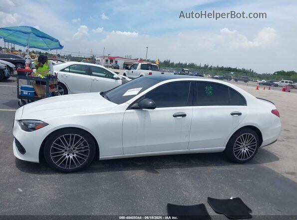 W1KAF4HB1NR050866 2022 MERCEDES-BENZ C-CLASS White Widok wnętrza z tyłu