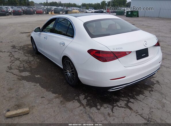 W1KAF4HB1NR061074 2022 MERCEDES-BENZ C-CLASS Белый Задняя левая четверть