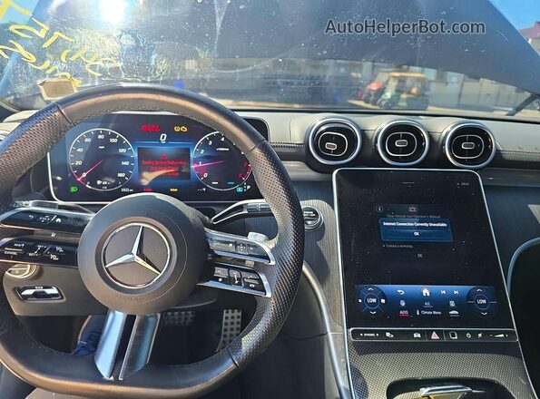 W1KAF4HB2PR152986 2023 MERCEDES-BENZ C Black Widok zestawu wskaźników