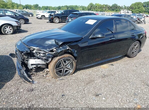 W1KAF4HB2RR202093 2024 MERCEDES-BENZ C-CLASS Black Առջևի ձախ երեք քառորդ տեսարան