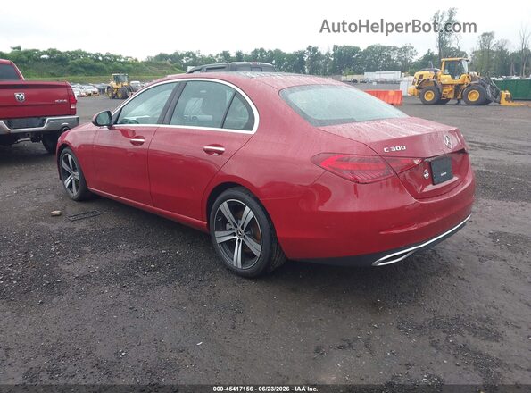W1KAF4HB2RR227169 2024 MERCEDES-BENZ C-CLASS Red უკანა მარცხენა