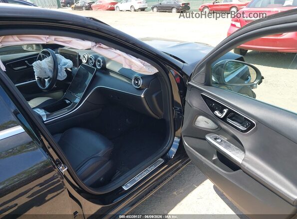 W1KAF4HB3NR041568 2022 MERCEDES-BENZ C-CLASS Black Widok wnętrza z przodu