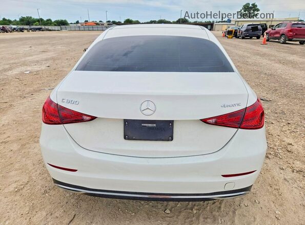 W1KAF4HB3NR063960 2022 MERCEDES-BENZ C White უკანა ხედი