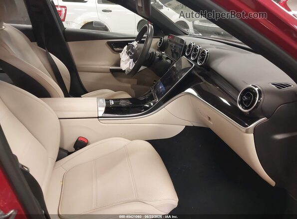 W1KAF4HB3RR187345 2024 MERCEDES-BENZ C-CLASS Red Вид салону спереду