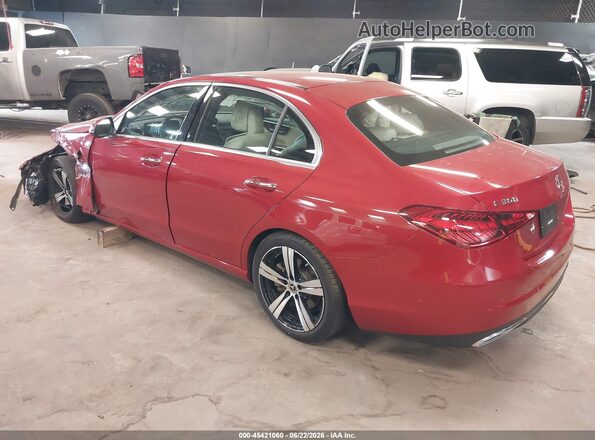 W1KAF4HB3RR187345 2024 MERCEDES-BENZ C-CLASS Red Задня ліва чверть