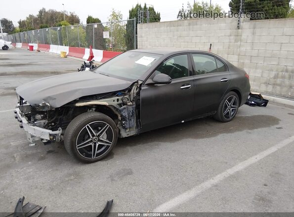 W1KAF4HB7RR218595 2024 MERCEDES-BENZ C-CLASS Черный Передняя левая четверть