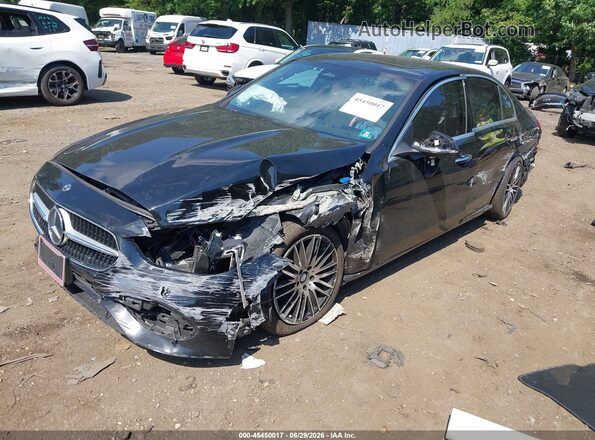 W1KAF4HB8NR040612 2022 MERCEDES-BENZ C-CLASS Black Передня ліва чверть