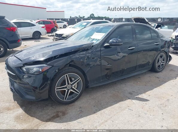 W1KAF4HB8RR221604 2024 MERCEDES-BENZ C-CLASS Черный Передняя левая четверть