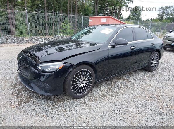 W1KAF4HBXPR122330 2023 MERCEDES-BENZ C-CLASS Black Առջևի ձախ երեք քառորդ տեսարան