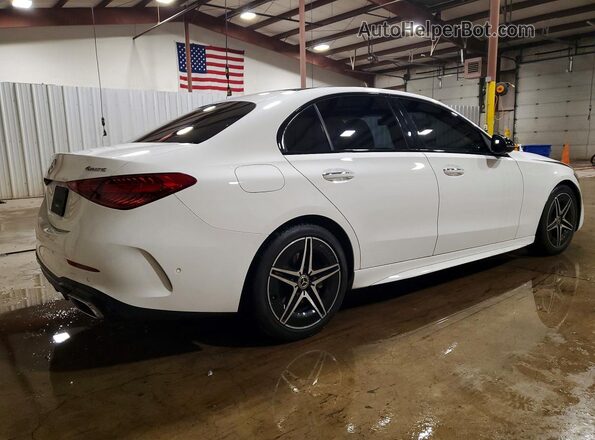 W1KAF4HBXPR123476 2023 MERCEDES-BENZ C White Задня права чверть
