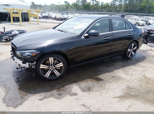 W1KAF4HBXTR323302 2026 MERCEDES-BENZ C-CLASS Black Առջևի ձախ երեք քառորդ տեսարան