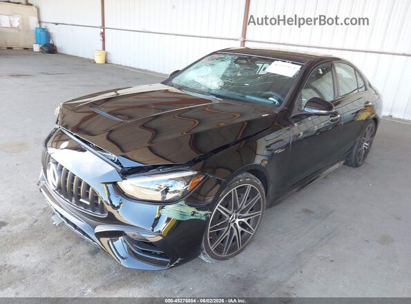 W1KAF8AB5TR309695 2026 MERCEDES-BENZ AMG C 63 Черный Передняя левая четверть
