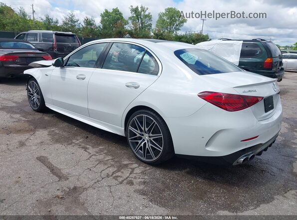 W1KAF8HB6PR148446 2023 MERCEDES-BENZ AMG C 43 White Հետևի ձախ