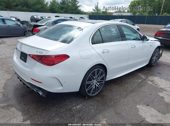 W1KAF8HB6PR148446 2023 MERCEDES-BENZ AMG C 43 White Հետևի աջ