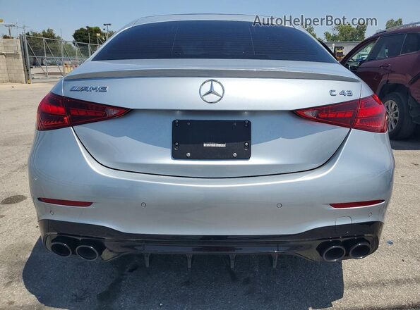 W1KAF8HB9SR252227 2025 MERCEDES-BENZ C Silver Rear view