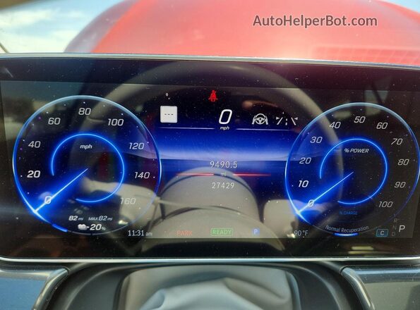 W1KCG2DB3NA014787 2022 MERCEDES-BENZ EQS Red ხელსაწყოთა პანელის ხედი