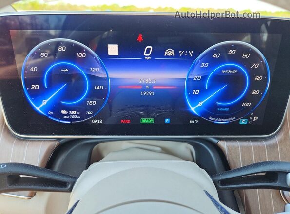 W1KCG2DB6NA012841 2022 MERCEDES-BENZ EQS Белый Вид щитка приборов