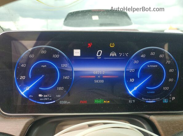 W1KCG2DB7NA005803 2022 MERCEDES-BENZ EQS White Vista del cuadro de instrumentos