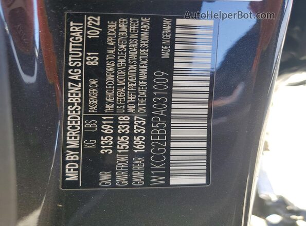 W1KCG2EB5PA031009 2023 MERCEDES-BENZ EQS Charcoal Вид підкапотного простору