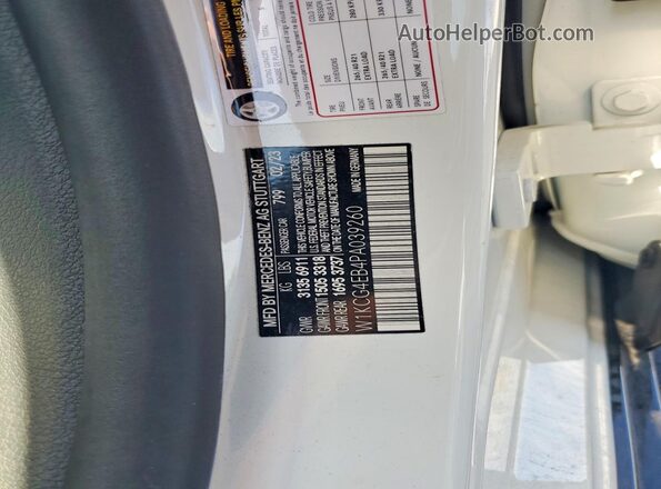 W1KCG4EB4PA039260 2023 MERCEDES-BENZ EQS White ძრავის განყოფილების ხედი
