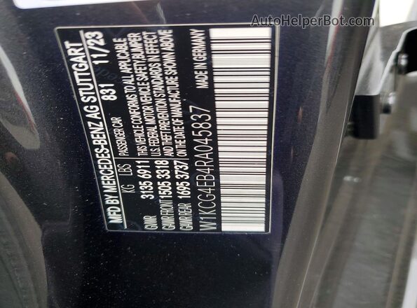W1KCG4EB4RA045837 2024 MERCEDES-BENZ EQS Black Engine compartment view