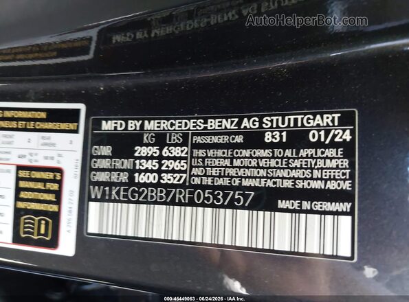W1KEG2BB7RF053757 2024 MERCEDES-BENZ EQE 350+ Gray Вид підкапотного простору