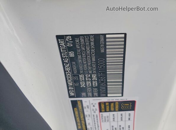 W1KMJ6CB6TF115000 2026 MERCEDES-BENZ CLE White Widok komory silnika