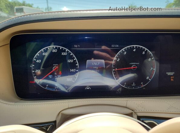 W1KUX8GB4LA551877 2020 MERCEDES-BENZ S Two Tone Widok zestawu wskaźników