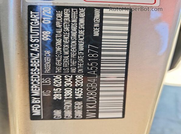 W1KUX8GB4LA551877 2020 MERCEDES-BENZ S Two Tone Widok komory silnika
