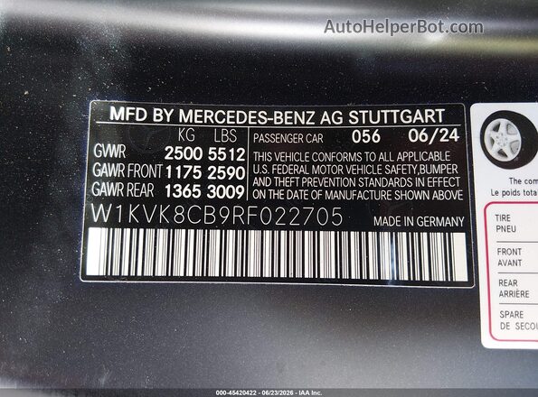 W1KVK8CB9RF022705 2024 MERCEDES-BENZ SL 63 AMG S E PERFOR Black Engine compartment view