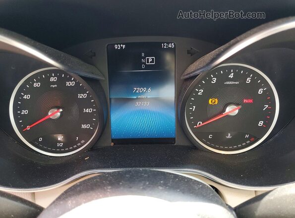 W1KWF8DB0LR600557 2020 MERCEDES-BENZ C White Vista del cuadro de instrumentos