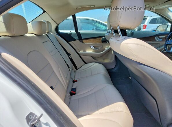 W1KWF8DB0MR644396 2021 MERCEDES-BENZ C White უკანა სავარძლების ხედი
