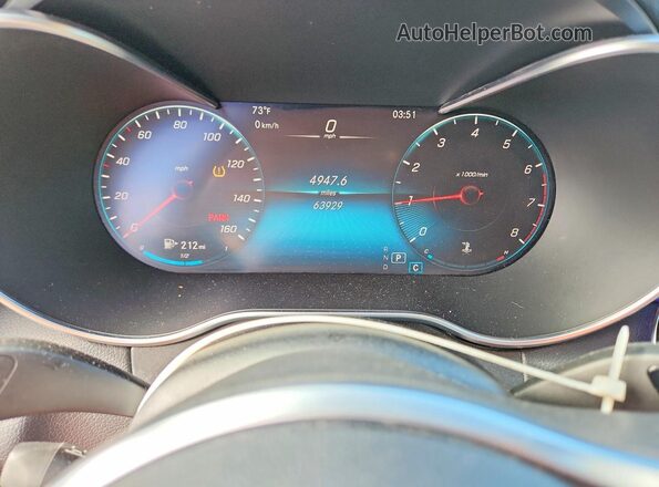 W1KWF8DB5MR615461 2021 MERCEDES-BENZ C Black Вид щитка приладів