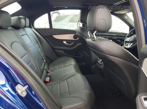 W1KWF8DB8LR567176 2020 MERCEDES-BENZ C Blue Rear seats view