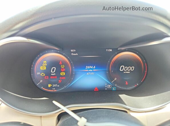 W1KWF8DB8MR638118 2021 MERCEDES-BENZ C Silver Instrument cluster view