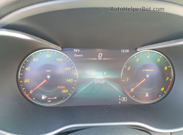 W1KWF8DB9MR646759 2021 MERCEDES-BENZ C Black ხელსაწყოთა პანელის ხედი