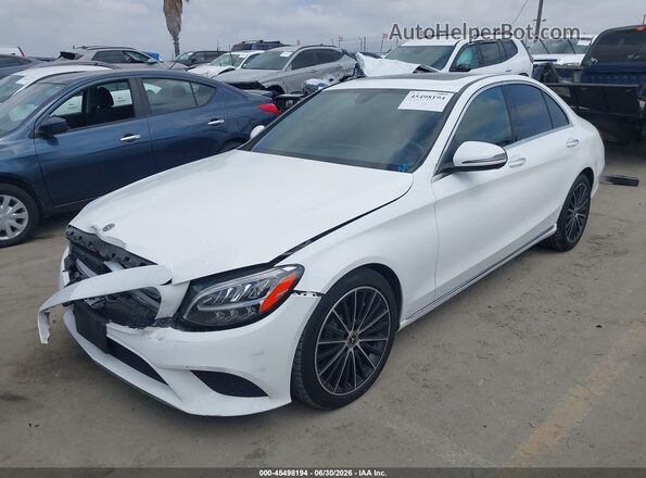 W1KWF8DBXLR577806 2020 MERCEDES-BENZ C-CLASS White Vista tres cuartos delantera izquierda