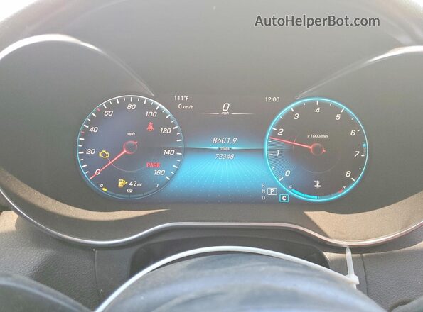 W1KWF8DBXMR631655 2021 MERCEDES-BENZ C Белый Вид щитка приборов
