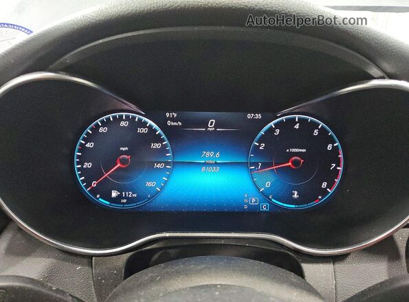 W1KWF8EB0MR641450 2021 MERCEDES-BENZ C Gray ხელსაწყოთა პანელის ხედი