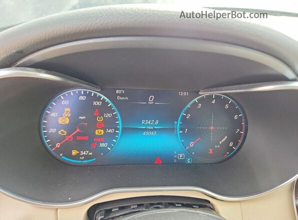 W1KWF8EB2MR642762 2021 MERCEDES-BENZ C Черный Вид щитка приборов