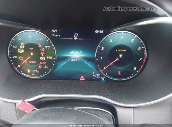 W1KWF8EB2MR647525 2021 MERCEDES-BENZ C-CLASS White Հետևի նստատեղերի տեսք