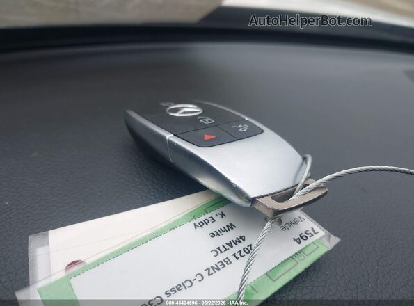 W1KWF8EB2MR647525 2021 MERCEDES-BENZ C-CLASS White Առջևի վահանակի տեսք