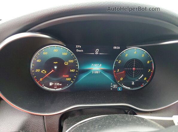 W1KWF8EB4MR610640 2021 MERCEDES-BENZ C Gray Instrument cluster view