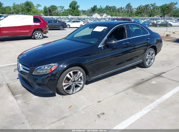 W1KWF8EB4MR646666 2021 MERCEDES-BENZ C-CLASS Black წინა მარცხენა ხედი სამი მეოთხედიდან