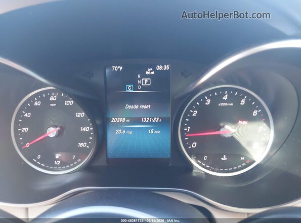 W1KWF8EB6LR593788 2020 MERCEDES-BENZ C-CLASS White Вид задніх сидінь