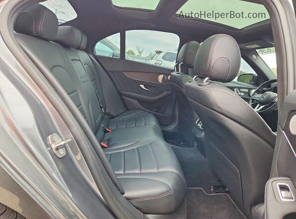 W1KWF8EBXMR629029 2021 MERCEDES-BENZ C Silver Rear seats view