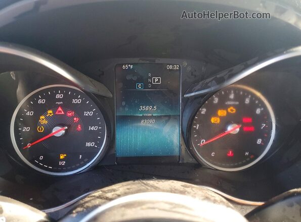 W1KWJ8DB1LF988818 2020 MERCEDES-BENZ C White Widok zestawu wskaźników