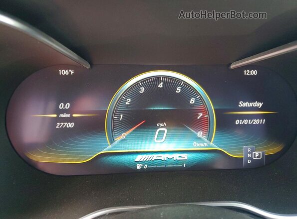 W1KWK6EB5LF999823 2020 MERCEDES-BENZ C Black Вид щитка приладів
